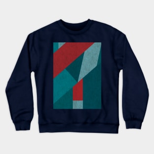 Geometric Textured Pattern Crewneck Sweatshirt